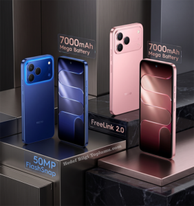Tecno Spark 50 4G FreeLink ile şebeke olmadan iletişim sunuyor: 7000 mAh batarya dikkat çekiyor